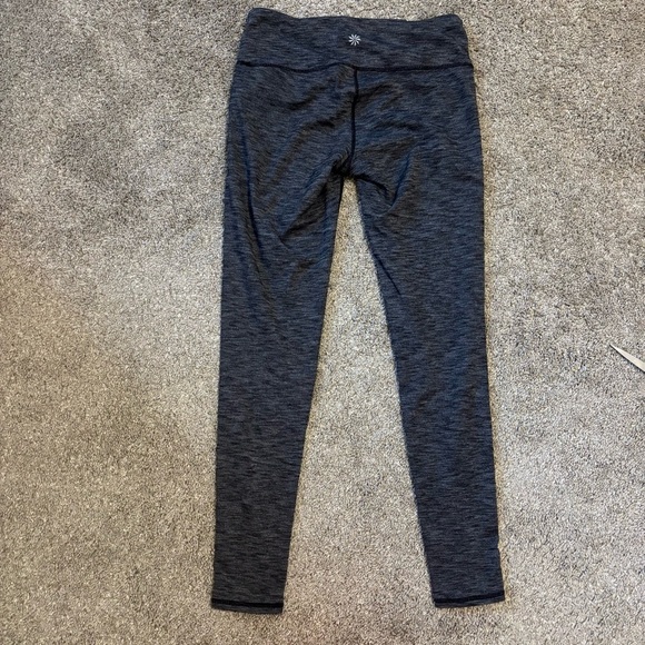 Athleta Women’s Active Workout Leggings Black Grey Space Dye Size Small - Picture 6 of 8